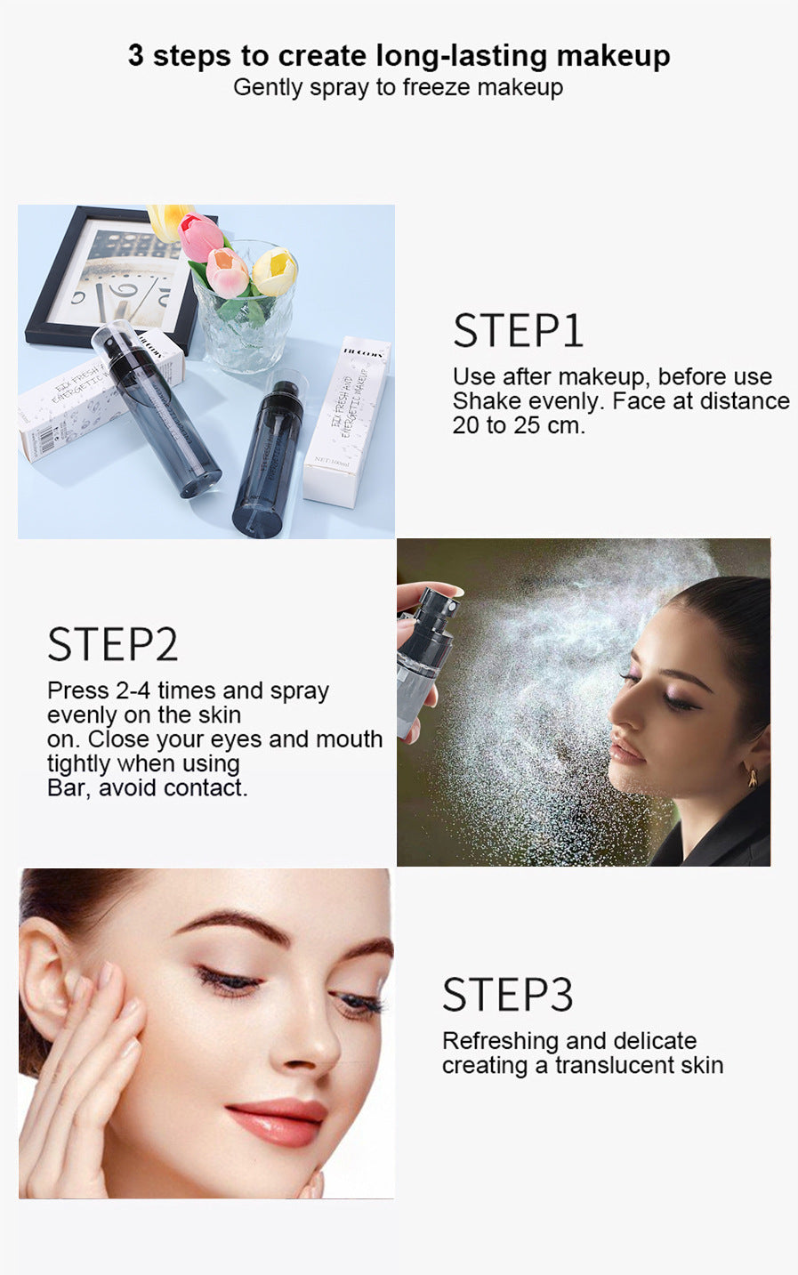 Fit Colors Makeup Setting Spray for Hydration and Control