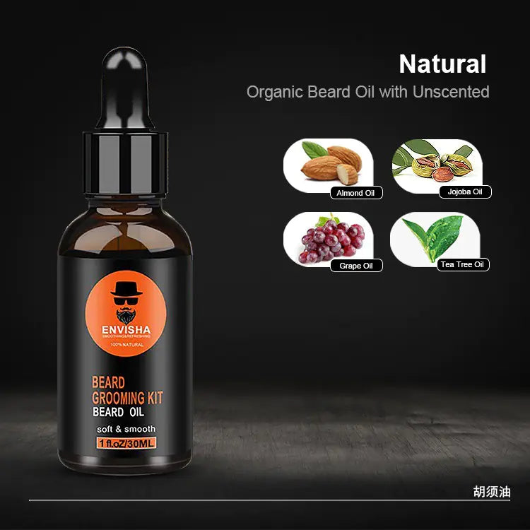Men's Beard Care Set with Oil and Balm