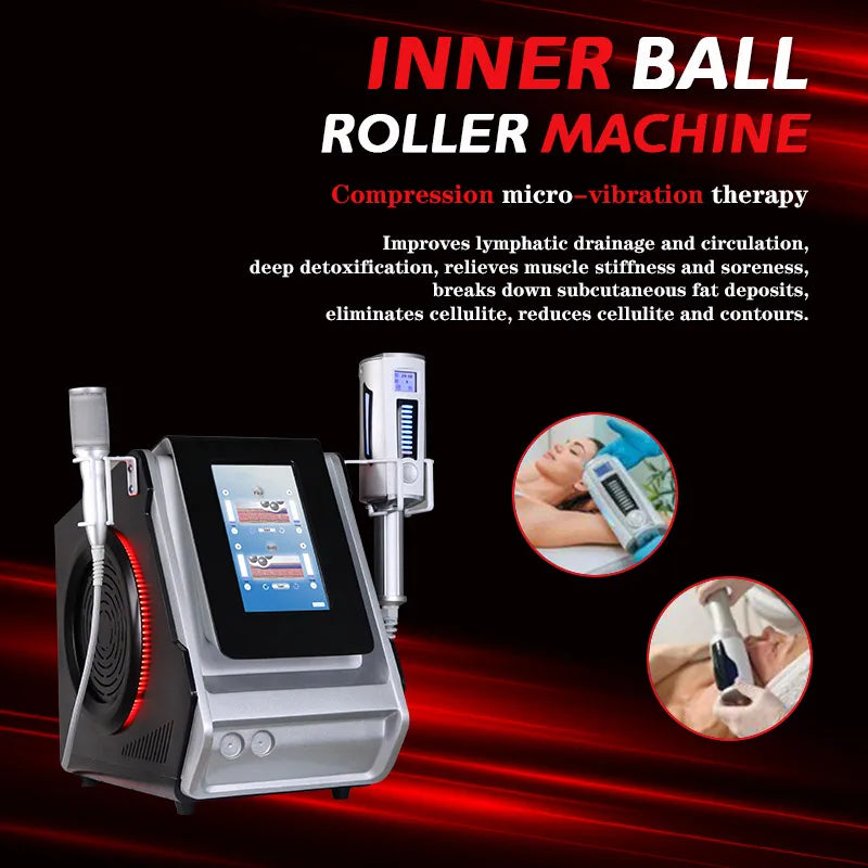 Portable  Slimming Machine Infrared RF Lymphatic Body Roller Shaper Machine / Inner Ball Roller Massage Machine