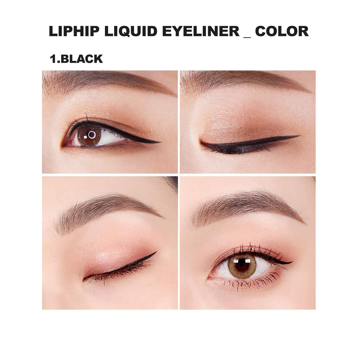 Liquid Eyeliner, Smudge Proof Eyeliner, Sharp Fine Liquid Eyeliner Pen, Black