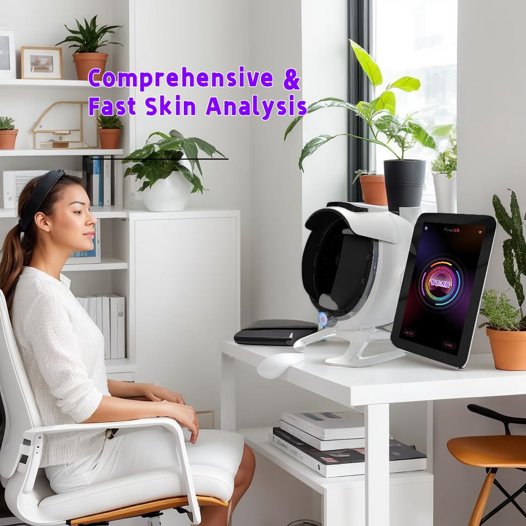 A6 AI Facial Skin Analyzer - 36MP Professional Analyzer with 8 Spectral Imaging for Acne and Pigmentation Detection