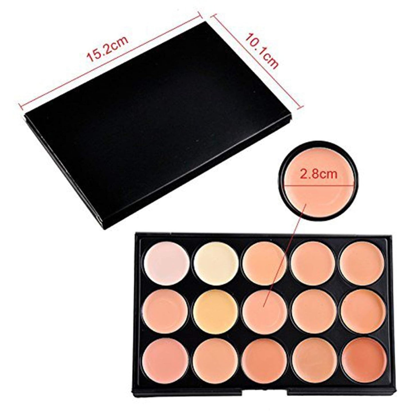 15 Color Ultra Contour Kit-Face Contouring and Highlighter Palette-Beauty Cosmetics Cream Makeup Blemish Concealer Palette