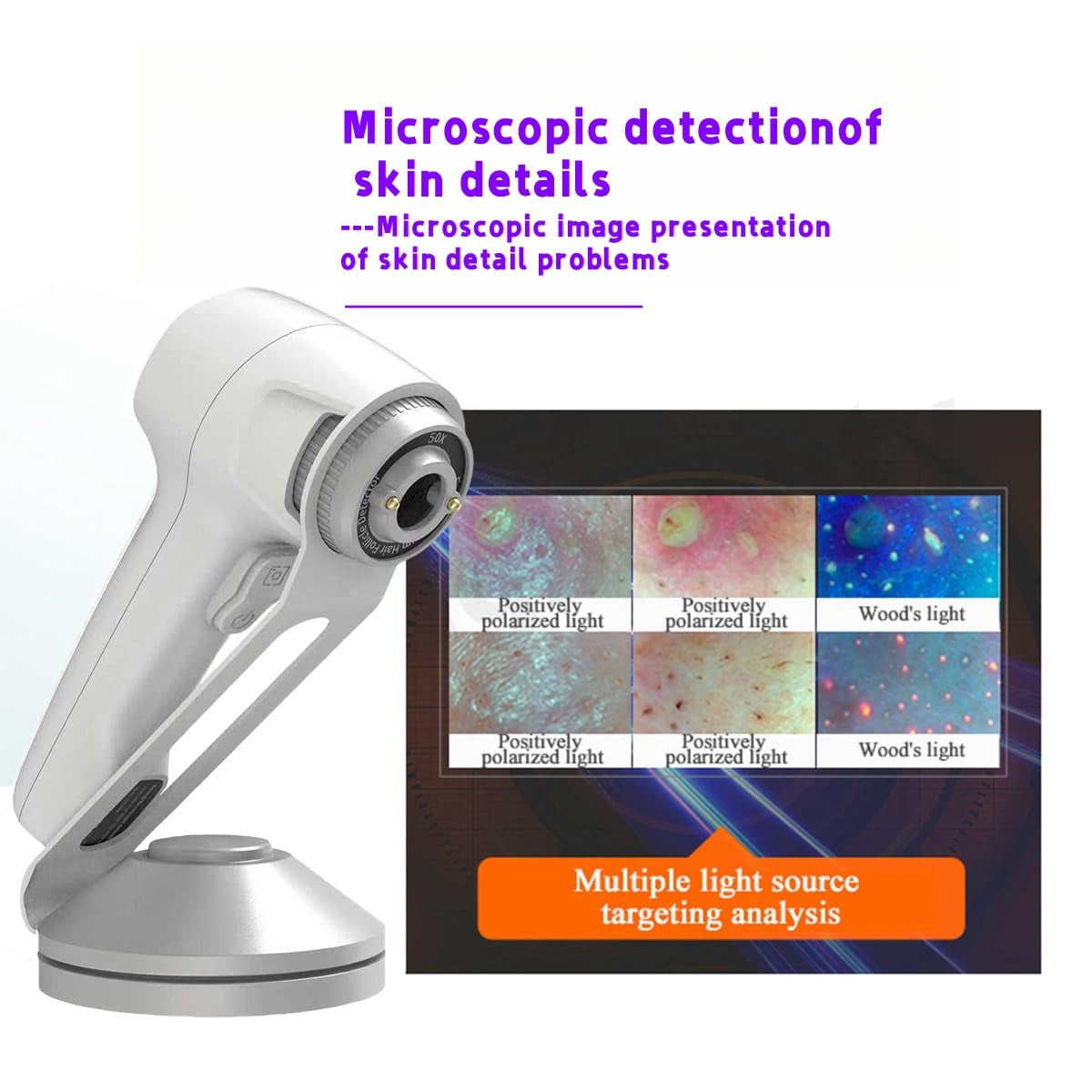 A6 AI Facial Skin Analyzer - 36MP Professional Analyzer with 8 Spectral Imaging for Acne and Pigmentation Detection