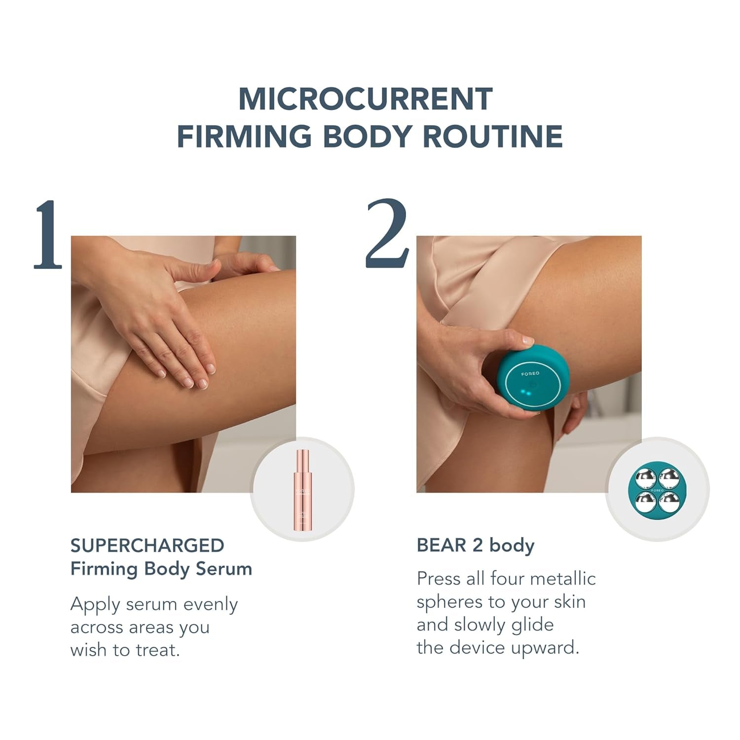 Bear 2 Body Advanced Microcurrent Body Sculpting Machine - Cellulite Massager & Lymphatic Drainage - Firm & Contour - Body Massager - Increases Absorption of Skin Care Products - Evergreen