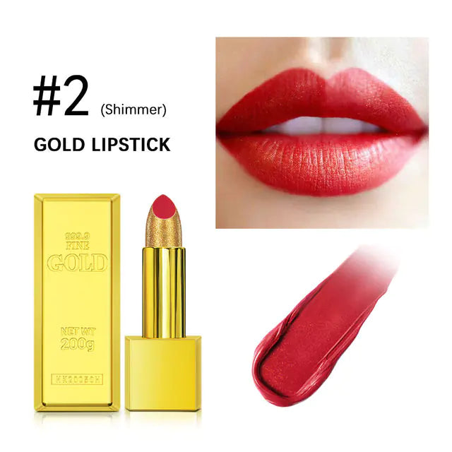 7-Shade Waterproof Glitter Lipstick