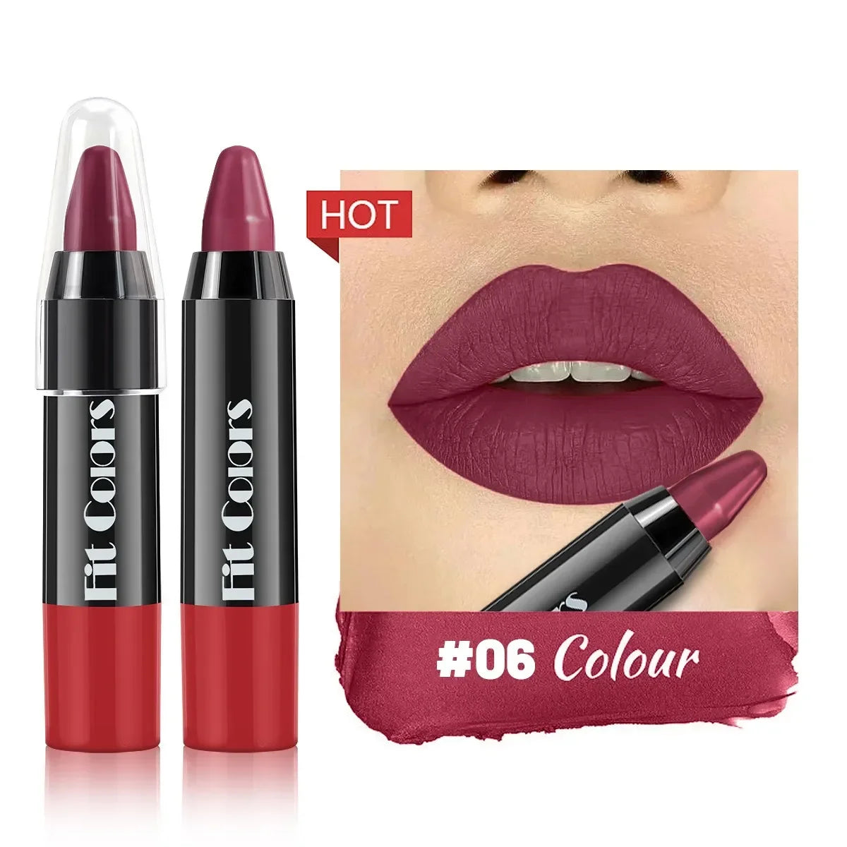 1PC Matte Lip Liner Pencil Lip Outline Contouring Lasting Waterproof Lipstick Crayon Pigments Moisturizing Lip Balm Cosmetics