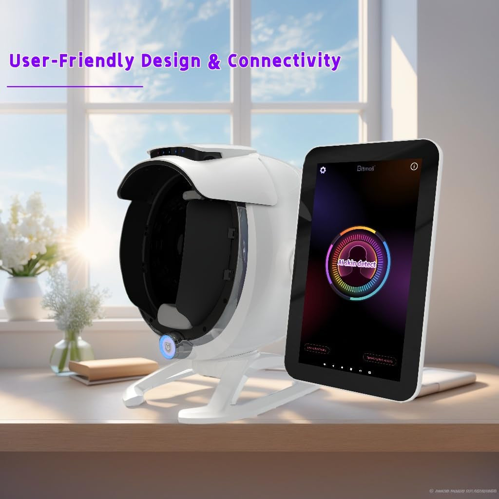 A6 AI Facial Skin Analyzer - 36MP Professional Analyzer with 8 Spectral Imaging for Acne and Pigmentation Detection