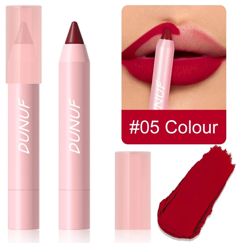 18 Colors Matte Lipstick Pen Soft Silky Velvet Lip Liner Pencil Sexy Full Color Lip Crayon Waterproof Lasting Beauty Maquillaje