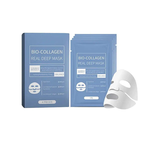 1/3/5 Boxes Bio-Collagen Real Deep Moisturizing Mask Soluble Collagen Mask with Hydrolyzed Collagen Hydrating Skin Care
