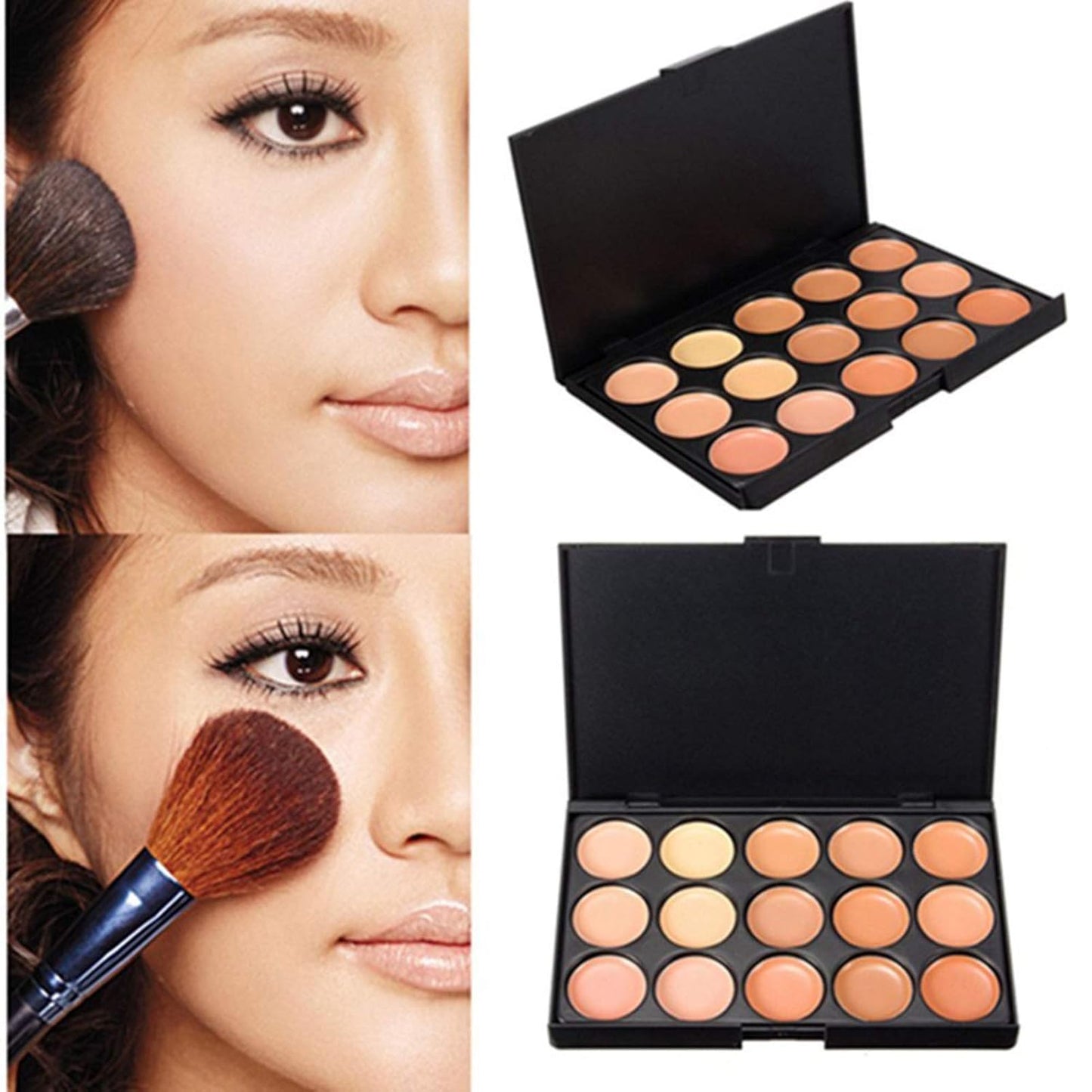 15 Color Ultra Contour Kit-Face Contouring and Highlighter Palette-Beauty Cosmetics Cream Makeup Blemish Concealer Palette