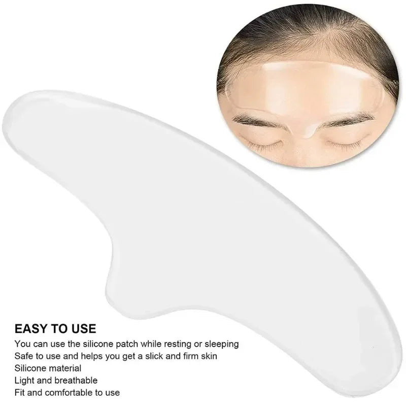 Anti Wrinkle Forehead Patch Silicone Reusable Silicone Patch Soft Comfortable Easy Facial Eye Anti-Aging Face Skin Care Tool