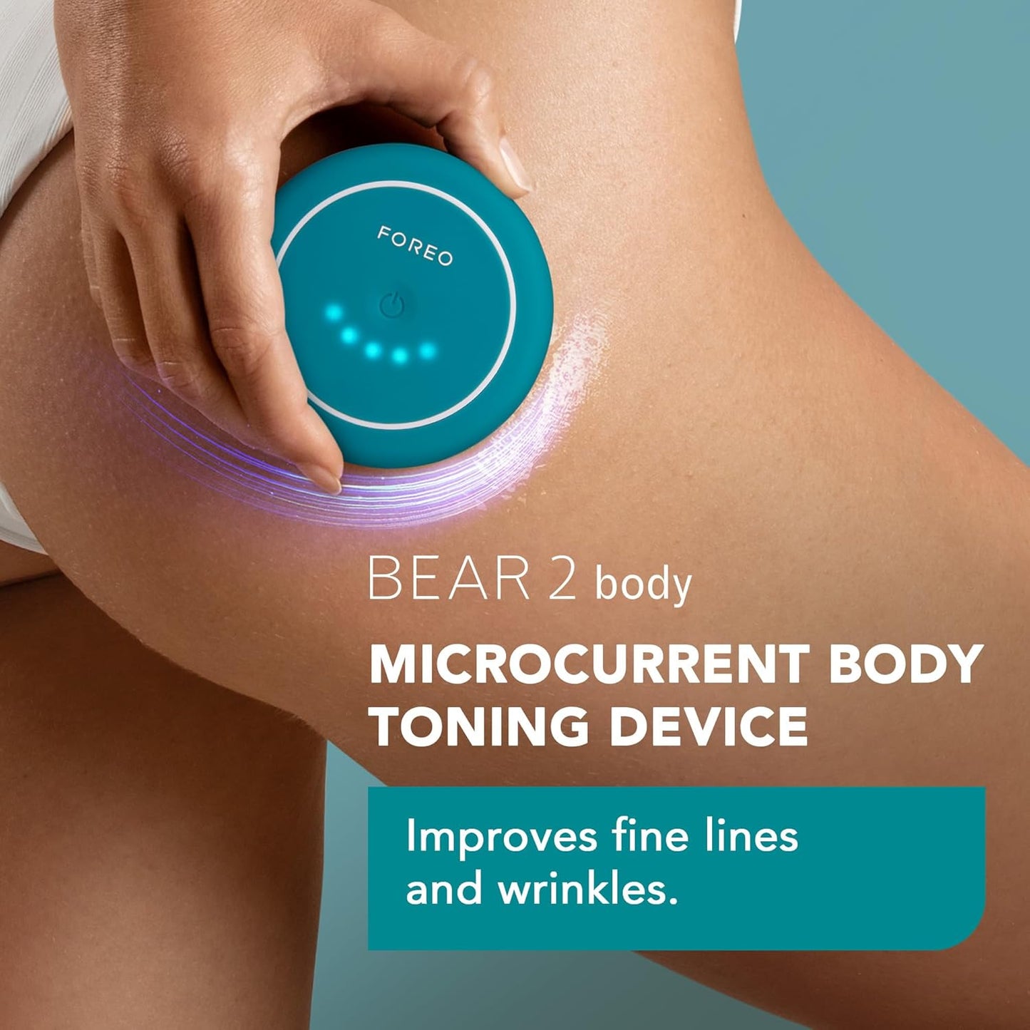 Bear 2 Body Advanced Microcurrent Body Sculpting Machine - Cellulite Massager & Lymphatic Drainage - Firm & Contour - Body Massager - Increases Absorption of Skin Care Products - Evergreen