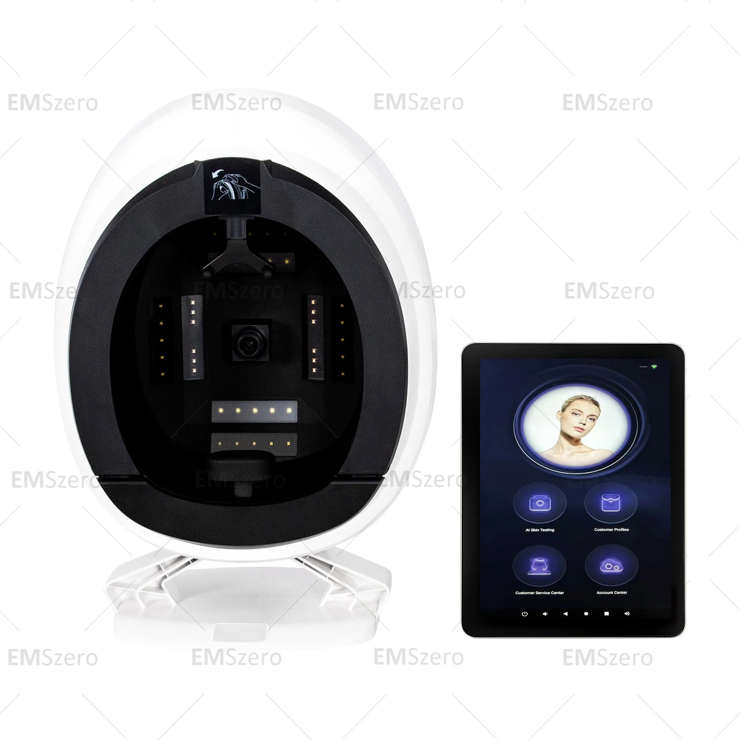 AISIA Q1 3D AI Facial Skin Analyzer High Quality Detector 3D Deep Facial Analysis Digital Skin Testing Analyzer Machine