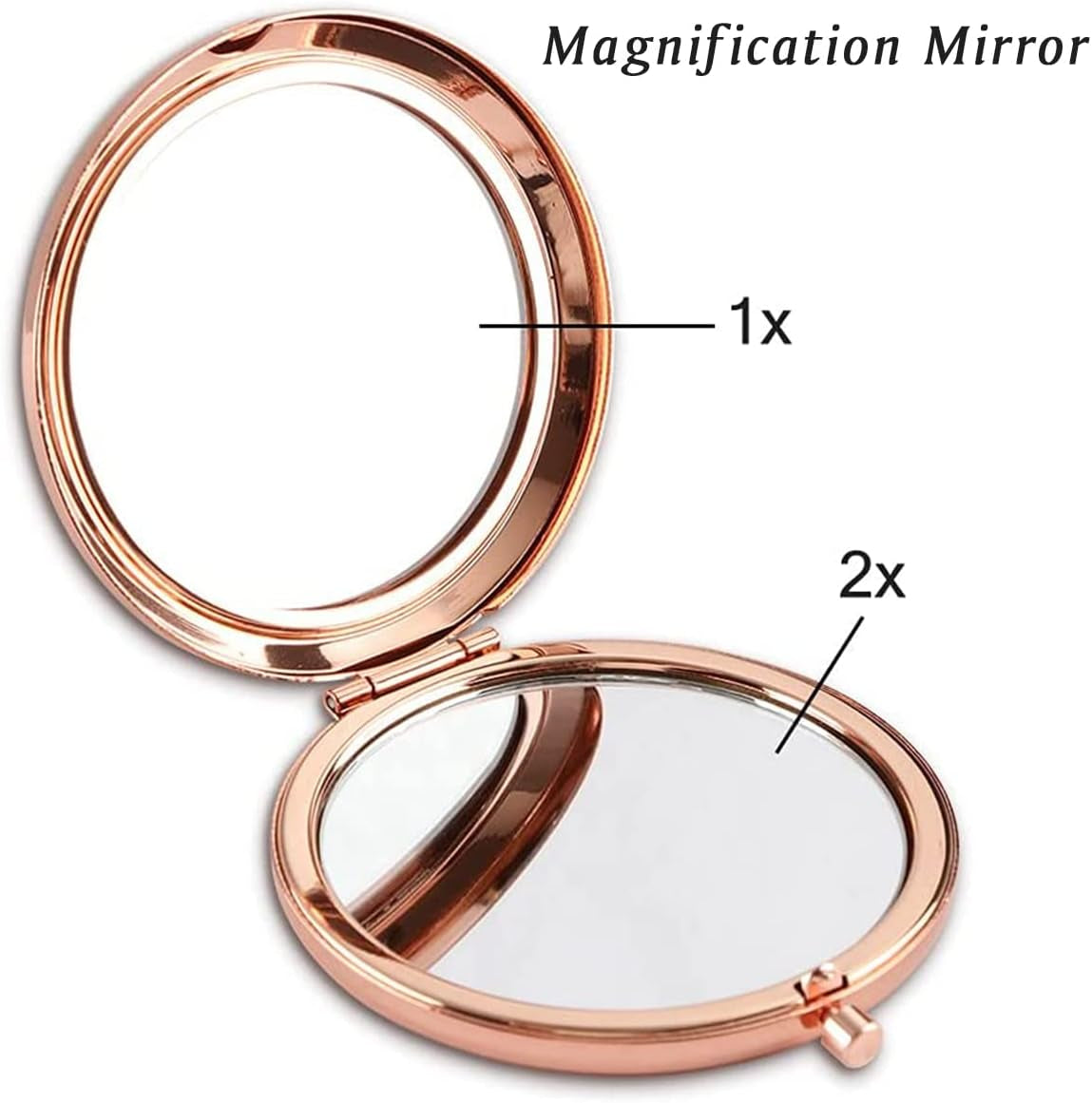 Personalized Friendship Gifts for Women, Inspirational Graduation Gifts, Unique Mothers Day Birthday Gifts for Best Friend Female, Sentimental Engraved Compact Mirror Gifts Idea, Rose