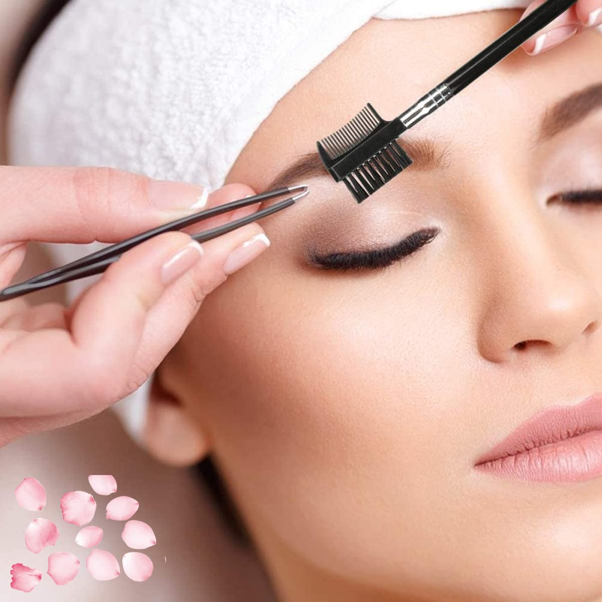 6-Piece Stainless Steel Eyebrow & Lash Kit | Professional Grooming