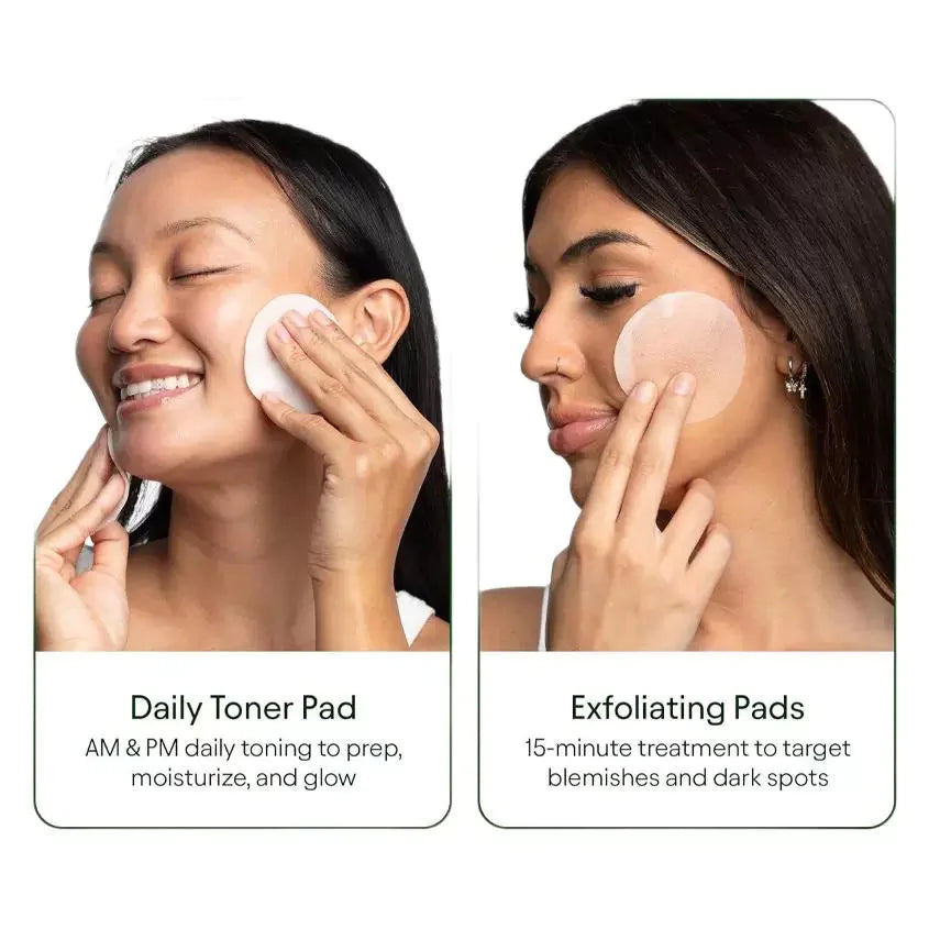 Wrinkle Minimizing Centella Asiatica Toner Pads - Anti-Wrinkle Cotton Facial Pads by GlendaGlow