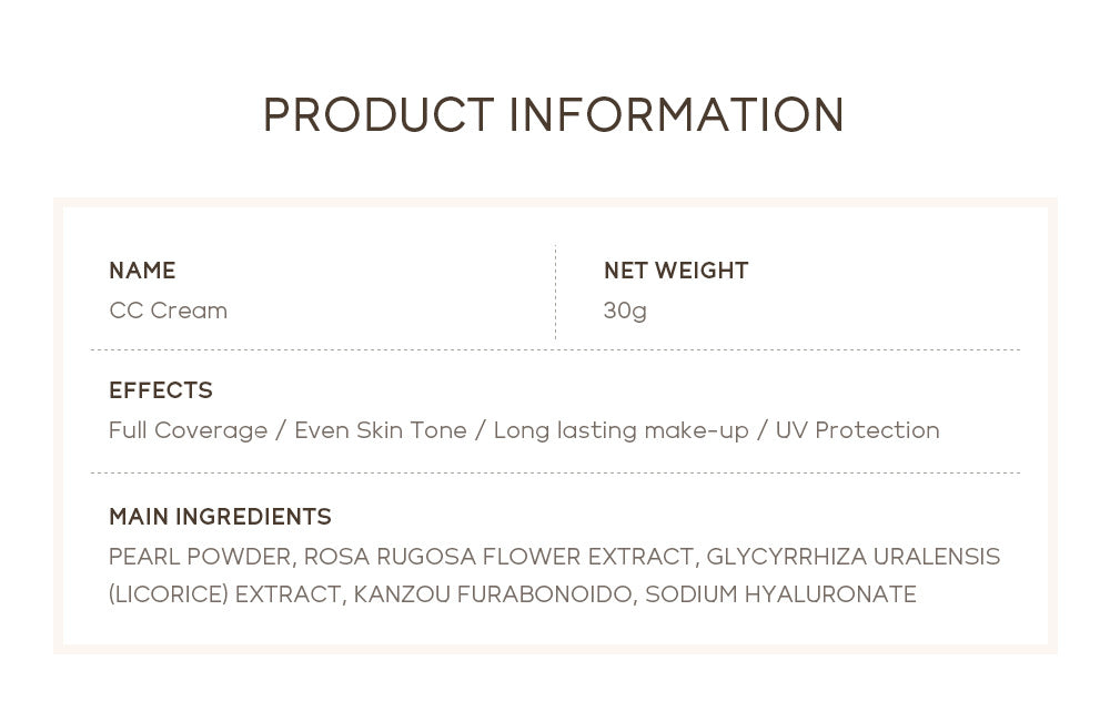 Quiyum Hydrating CC Cream 30ml