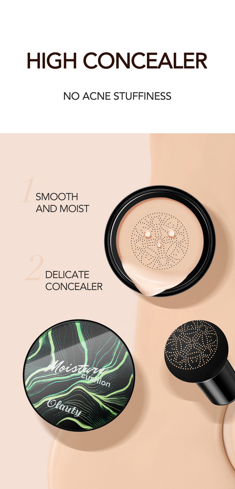 BB Cream Air Cushion Foundation Concealer Makeup Cosmetics