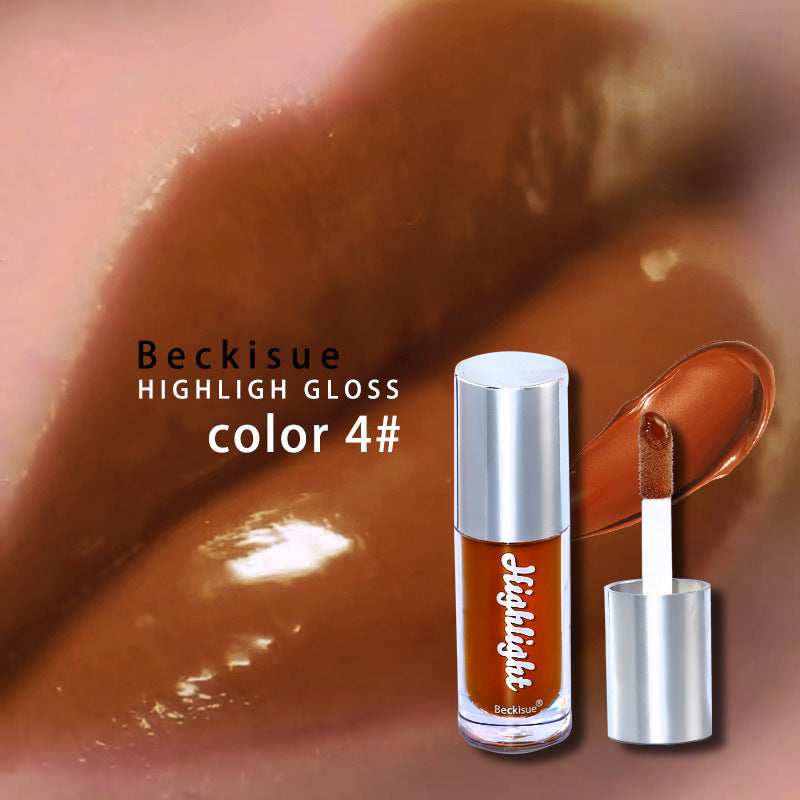 High Gloss Nude Lip Gloss with Mirror Finish