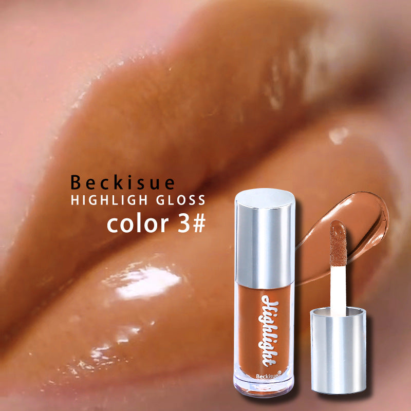 High Gloss Nude Lip Gloss with Mirror Finish