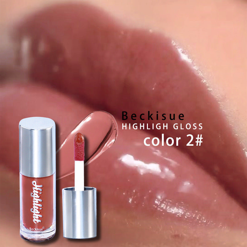 High Gloss Nude Lip Gloss with Mirror Finish