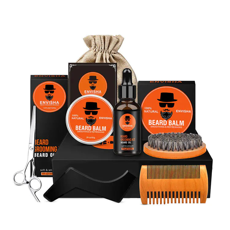 Men's Beard Care Set with Oil and Balm