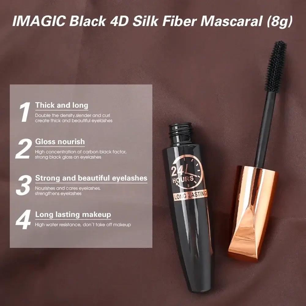 5D Waterproof Silk Fiber Mascara Black