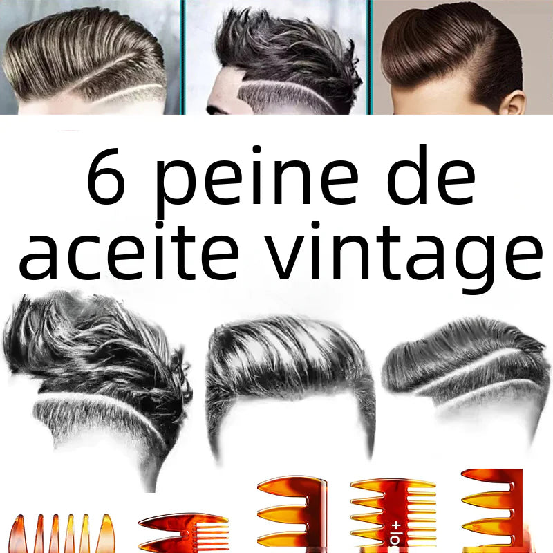 Sudi Barber Vintage Wide Tooth Comb Set for Men