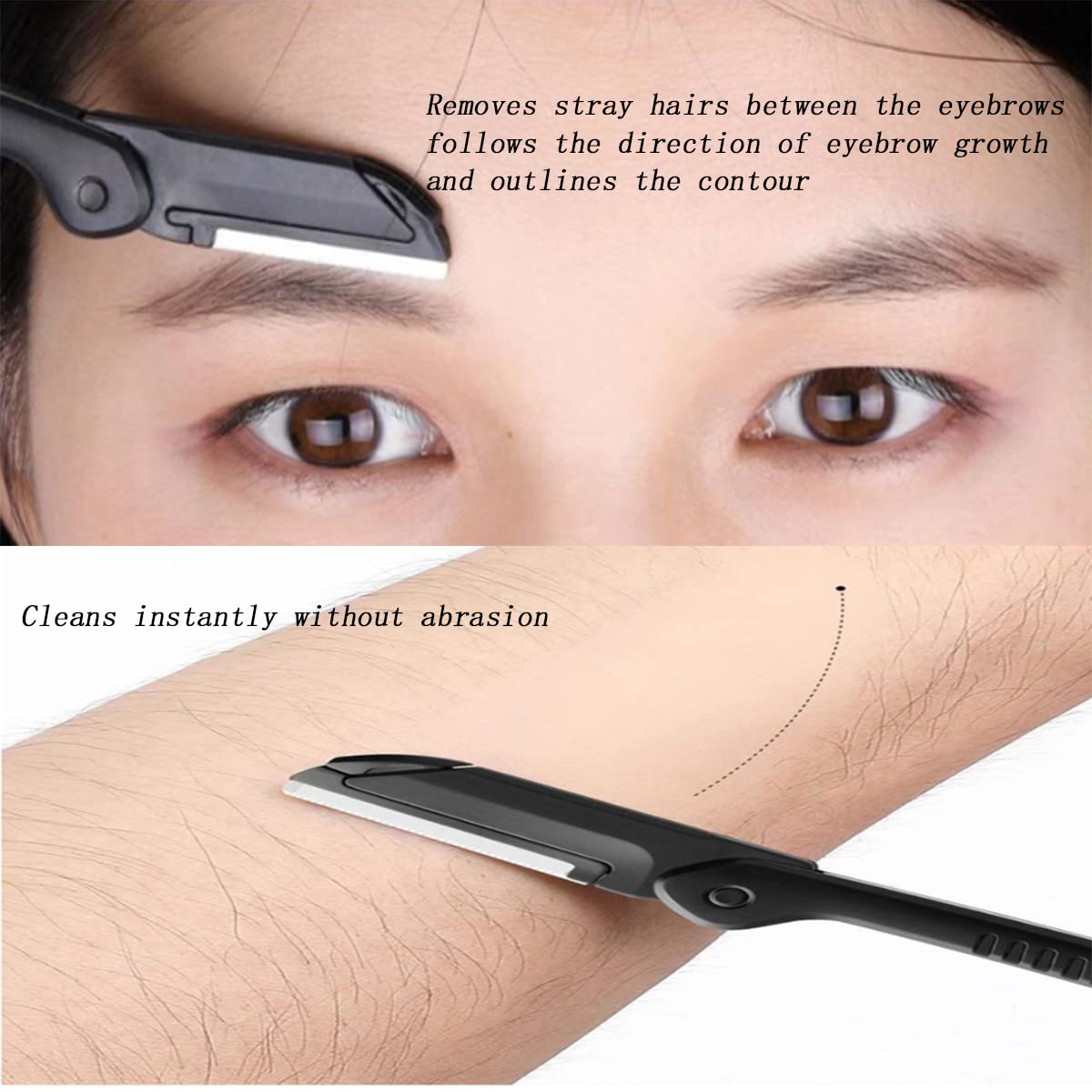 6-Piece Stainless Steel Eyebrow & Lash Kit | Professional Grooming