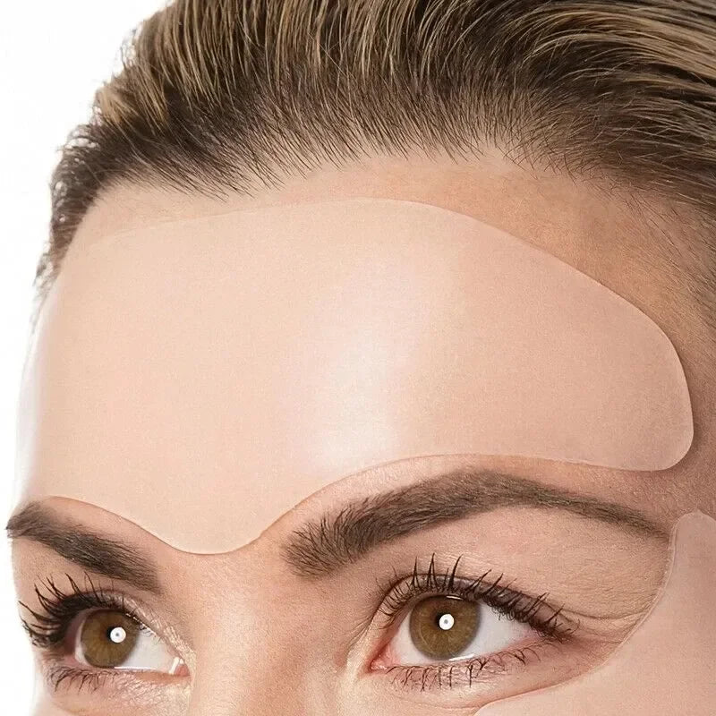 Anti Wrinkle Forehead Patch Silicone Reusable Silicone Patch Soft Comfortable Easy Facial Eye Anti-Aging Face Skin Care Tool