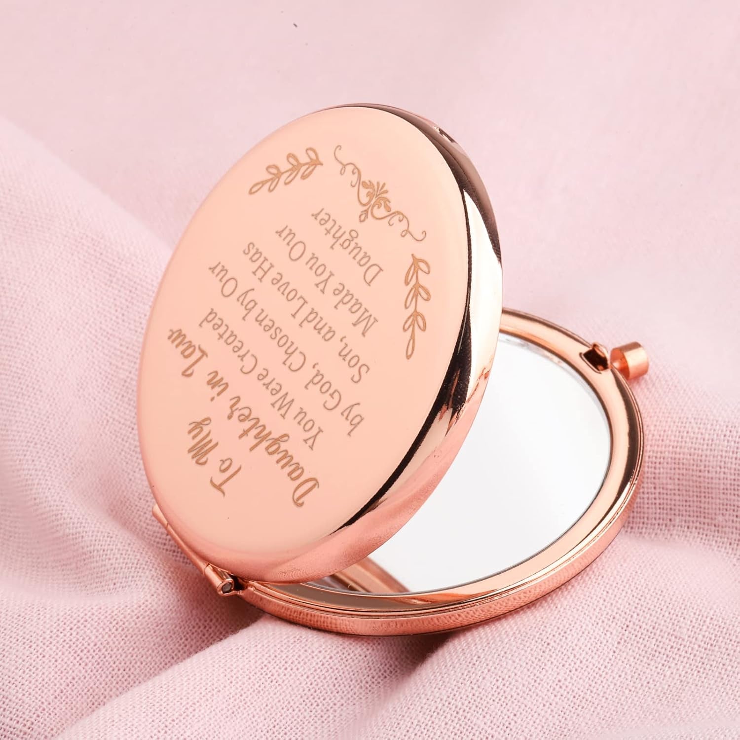 to My Daughter in Law Compact Mirror Bridal Shower Makeup Mirror Future Daughter in Law Gifts from Mother in Law