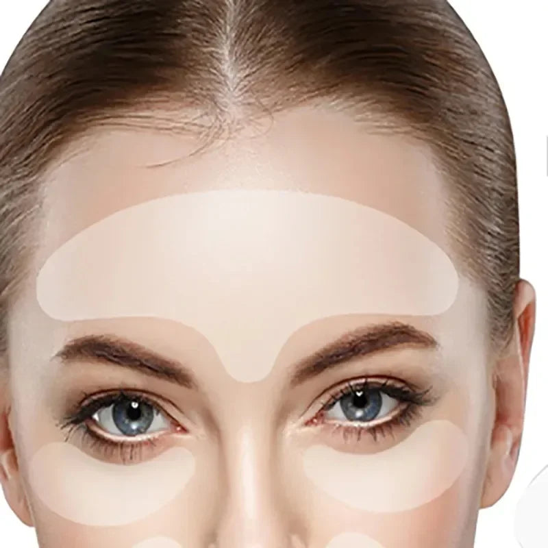 Anti Wrinkle Forehead Patch Silicone Reusable Silicone Patch Soft Comfortable Easy Facial Eye Anti-Aging Face Skin Care Tool
