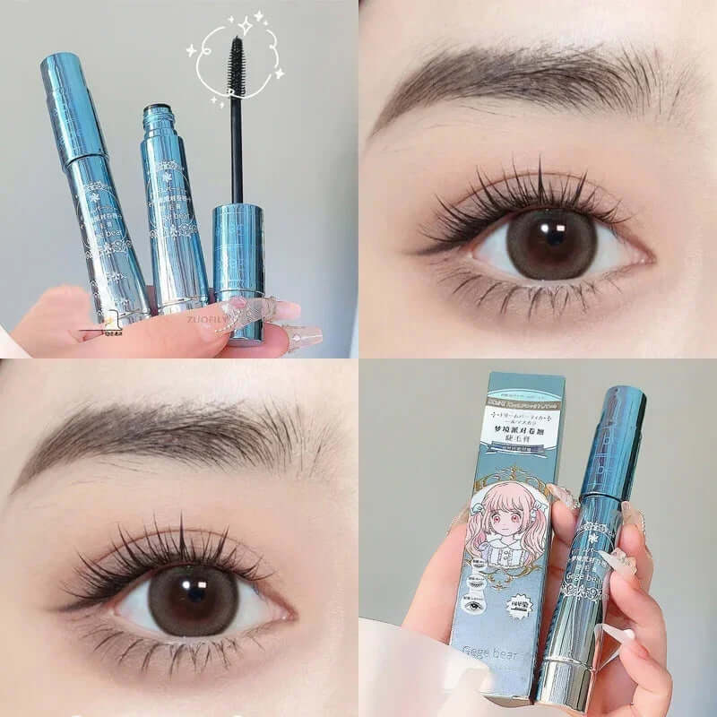 Silk Fiber Lash Mascara Waterproof Long Lasting Extension Eyelashes Lengthening Curling Mascara Black Eyelash Makeup Cosmetic