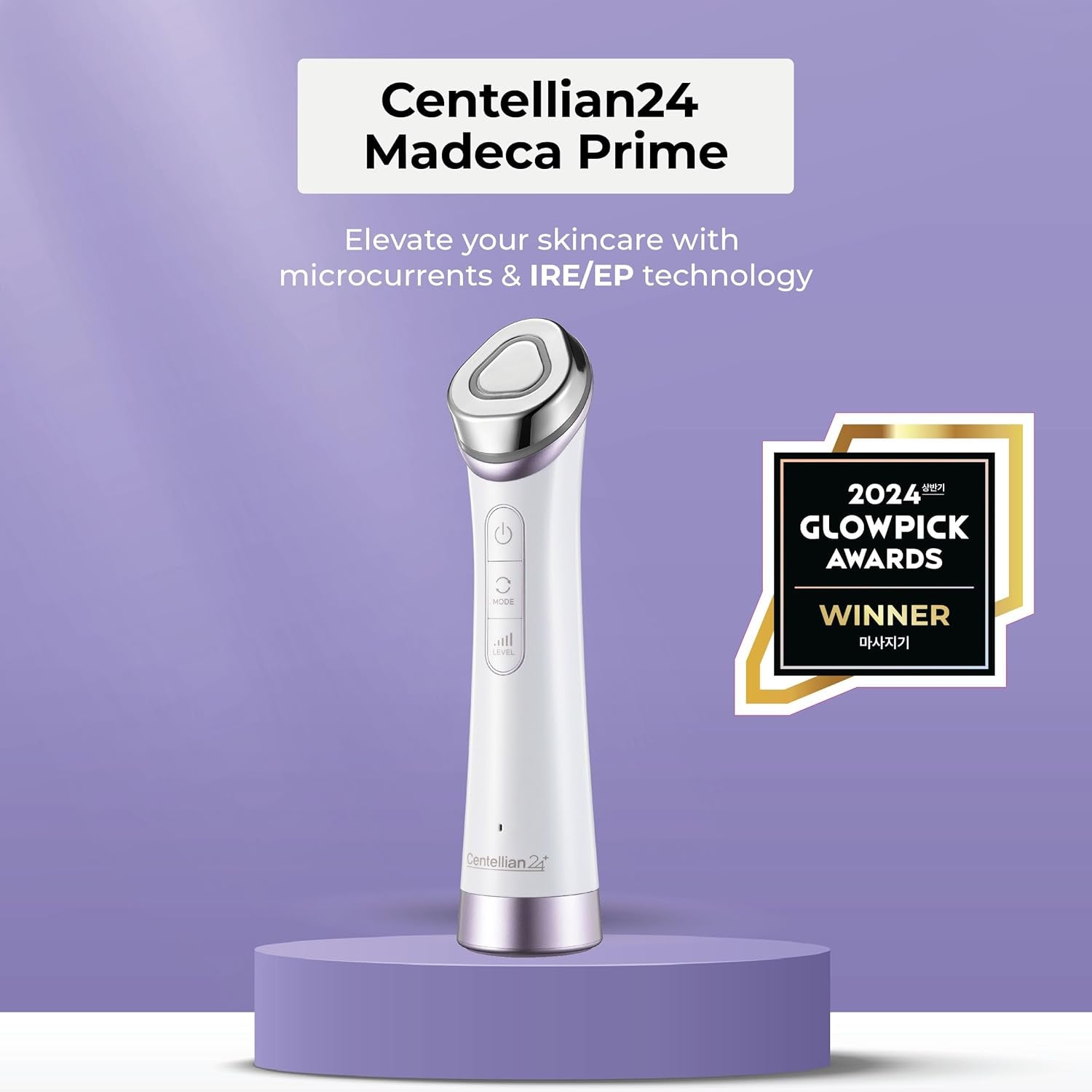 Madeca Prime Facial Toning Device - 3-In-1, Glowing Glass Skin, Better Absorption, Ultra Light. Microcurrent, Premium Korean Skin Care.