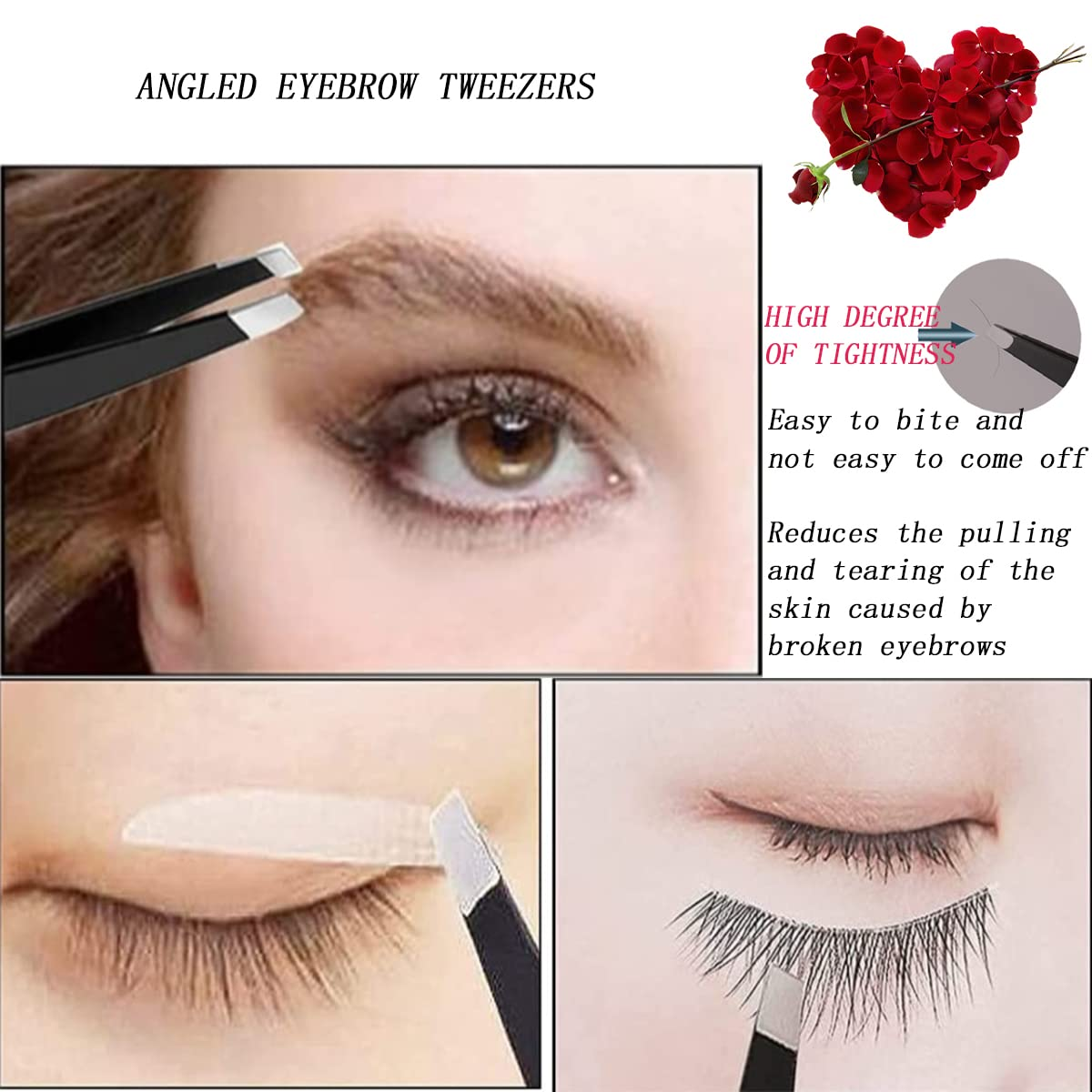 6-Piece Stainless Steel Eyebrow & Lash Kit | Professional Grooming