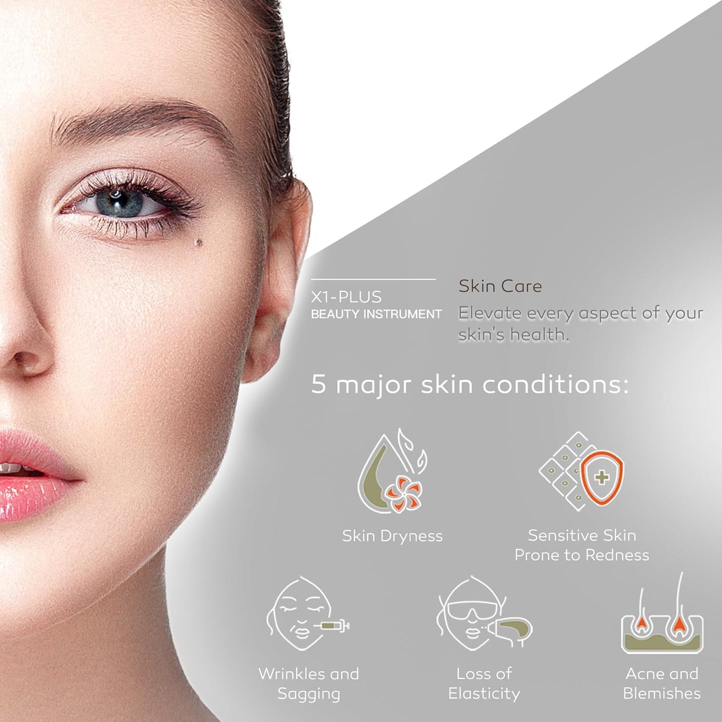 Titanium Ion Skincare Enhancer & Silicone Sonic Face Scrubber, for Skin Tightening, Brightening, Gentle Deep Cleanse, Mindful Glow Up, Only 135G, IPX7 Waterproof (Black)