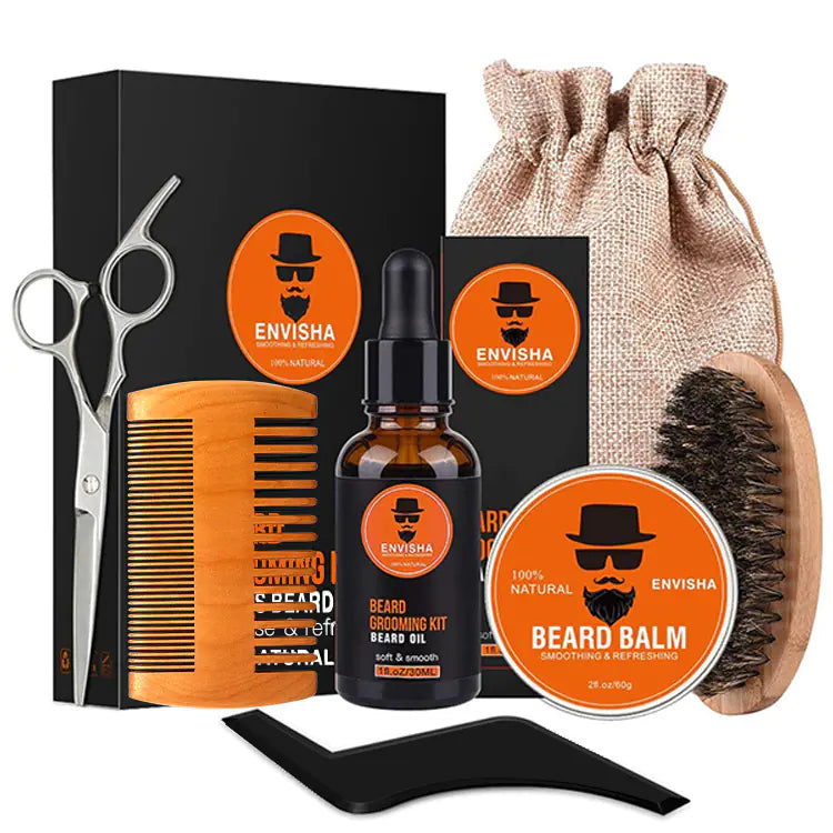 Men's Beard Care Set with Oil and Balm